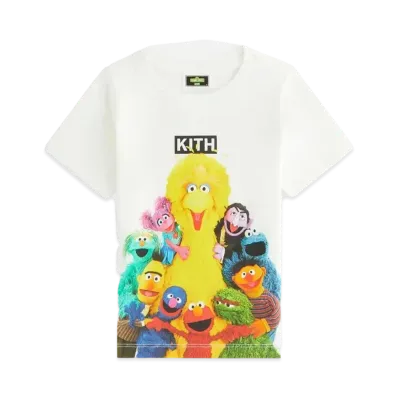 Kith x Sesame Street Kids Group Hug Tee "White"