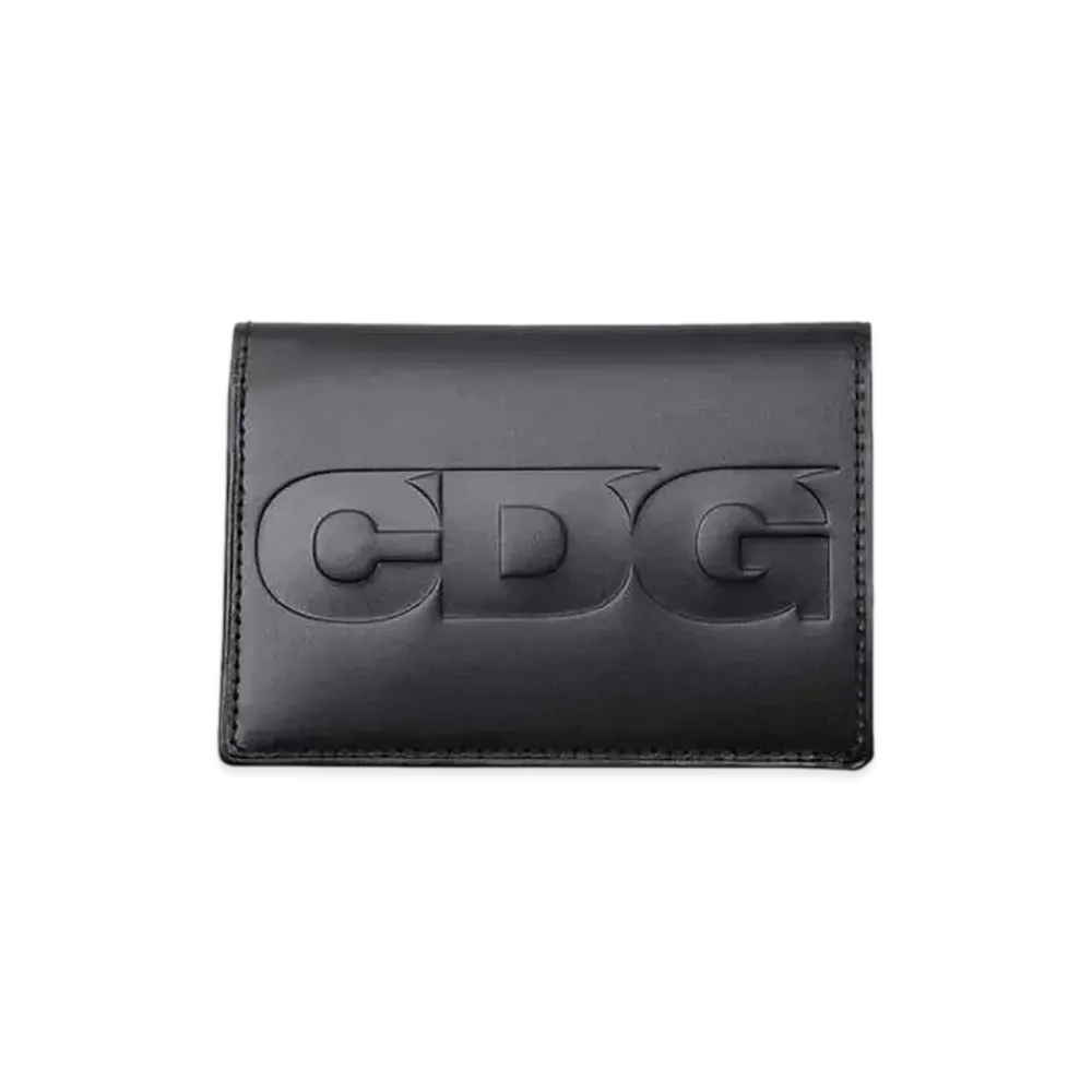 COMME des GARCONS CDG Embossed Logo Wallet "Black"