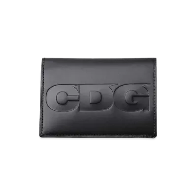 COMME des GARCONS CDG Embossed Logo Wallet "Black"