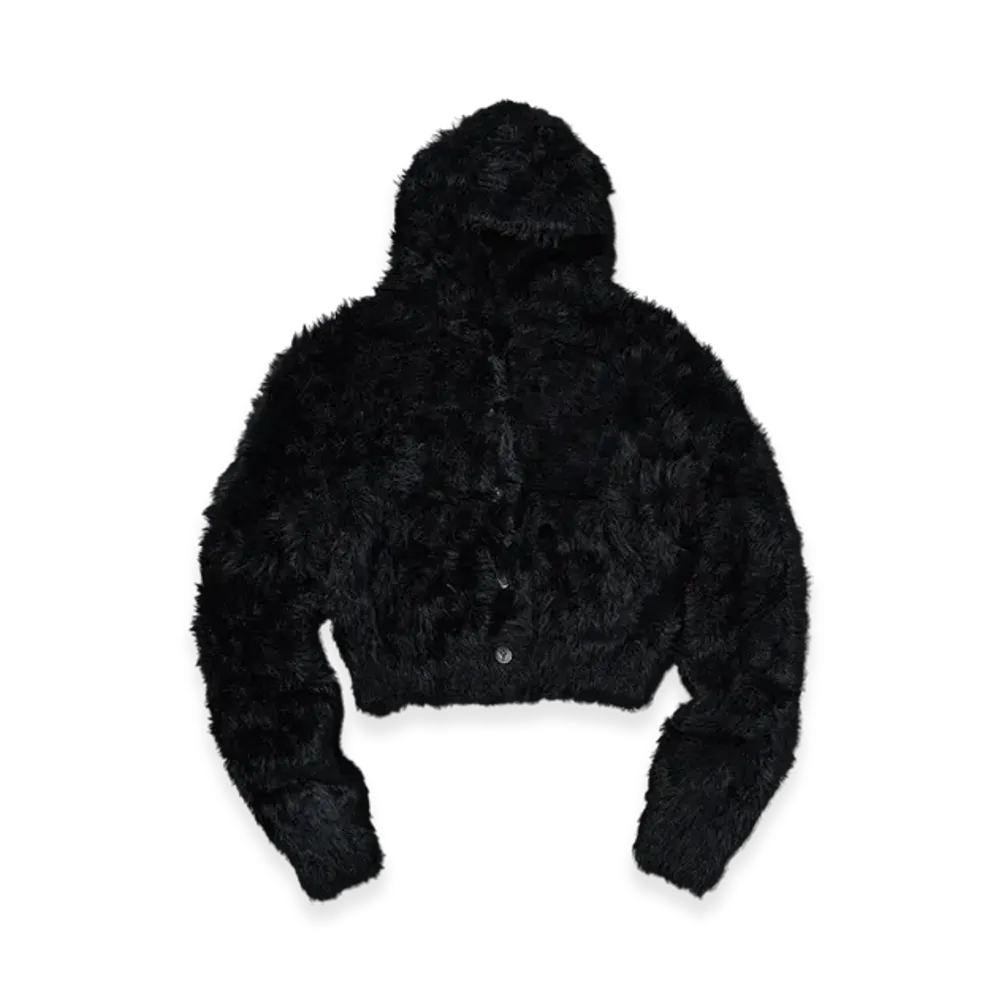 THUG CLUB Chimera Fur Hooded Zip-Up "Black"