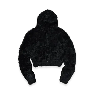THUG CLUB Chimera Fur Hooded Zip-Up "Black"