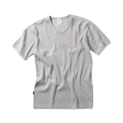 AVIREX Daily Wear Rib S/S T-Shirt "Grey V"