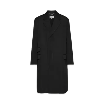 Maison Margiela Wool Silk Coat "Black"