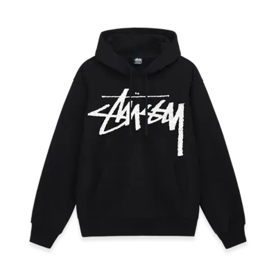Stussy Big Stock Hoodie "Black"