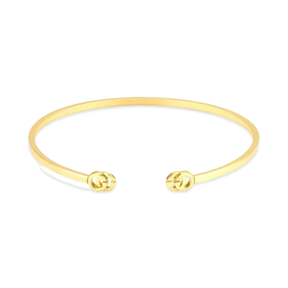 GUCCI Double G Yellow Gold Bracelet