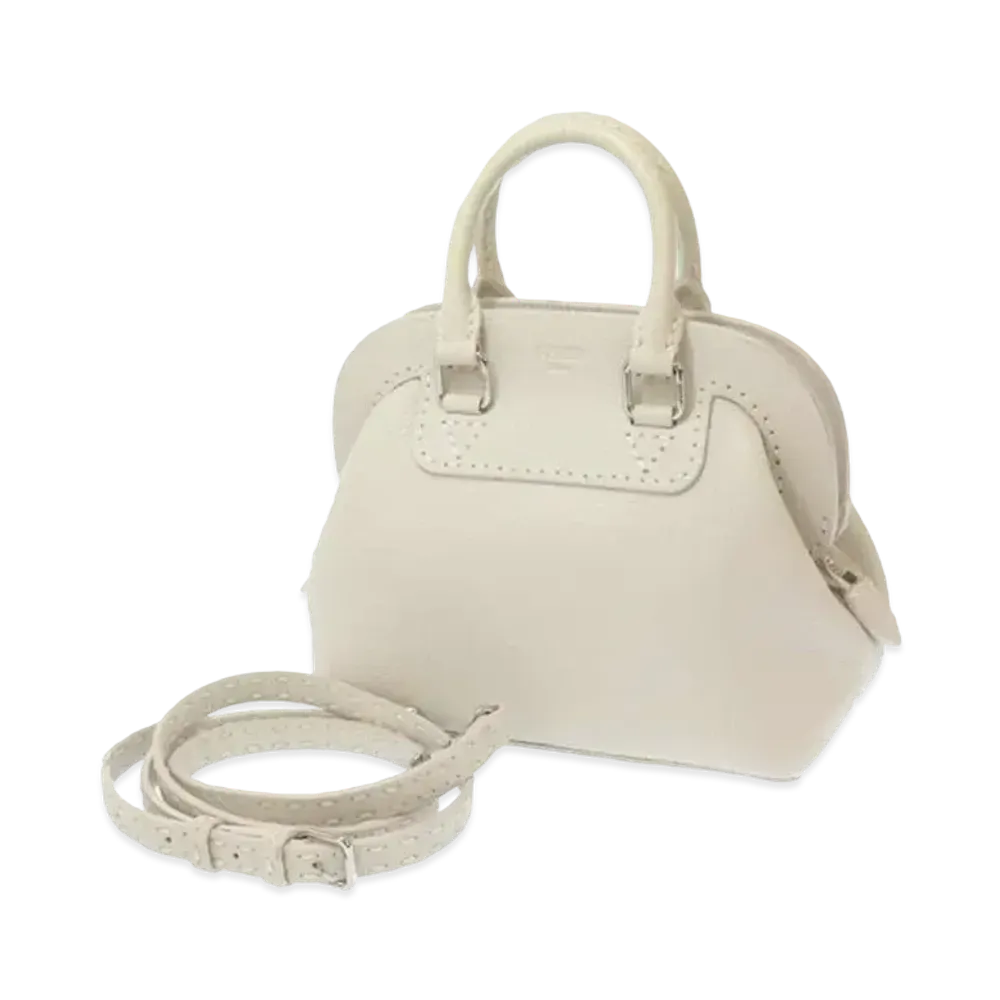FENDI Adele 1328 Leather 2WAY Bag "White"