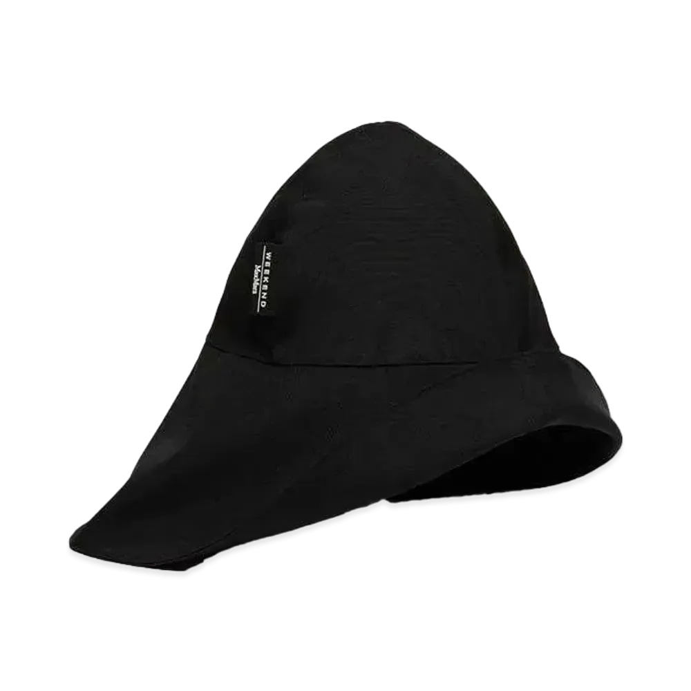 Max Mara Nicola Technical Twill Bucket Hat "Black"