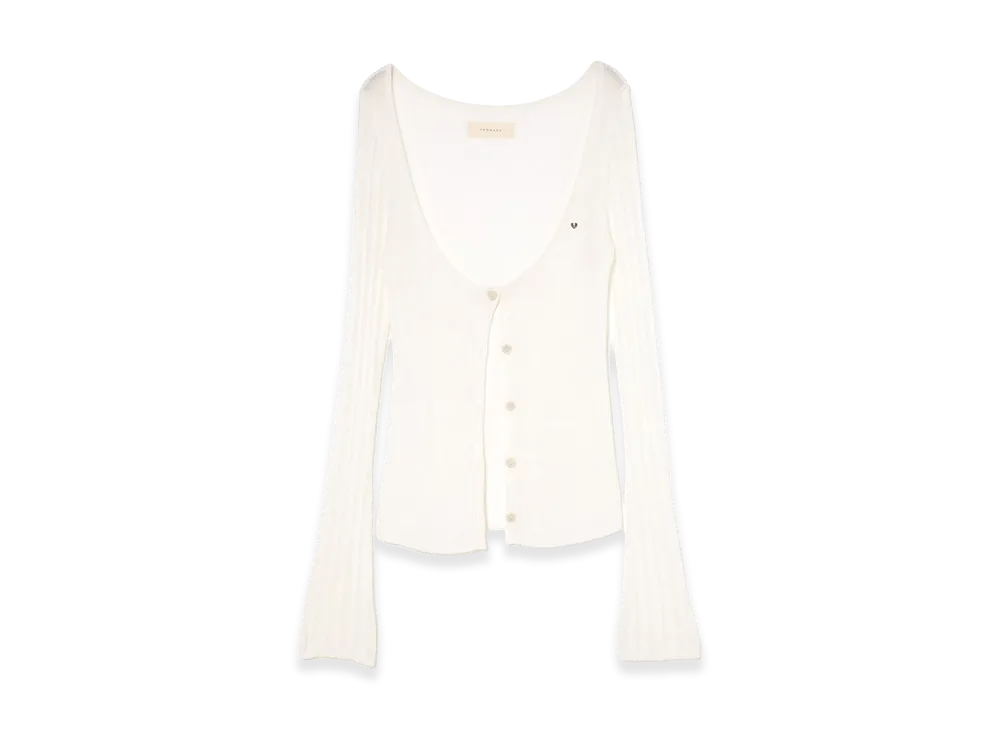 ANDMARY Women's Helen Sheer Cardigan "White"