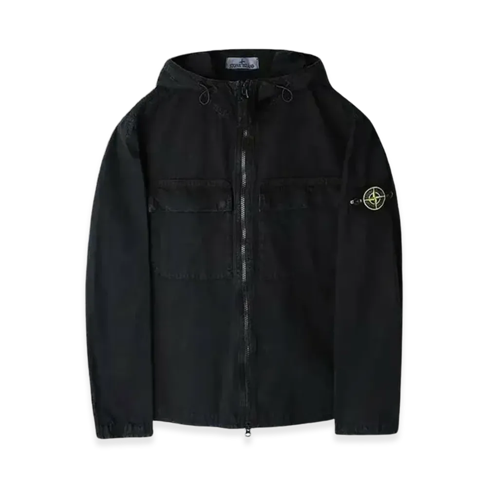 Stone Island 106WN Old Treatment Overshirt - 24SS "Black"
