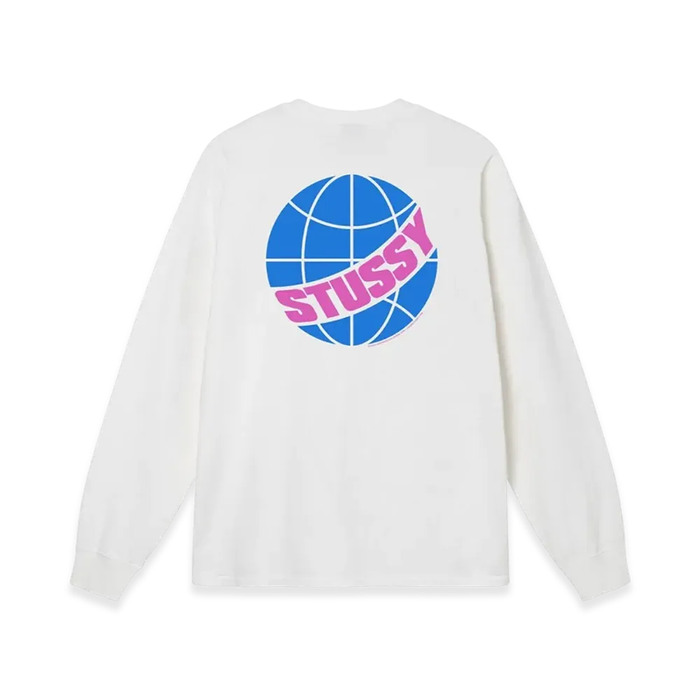 Stussy Global Peace Pigment Dyed LS Tee "Natural"