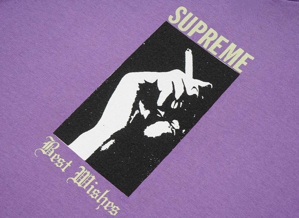 Supreme Wish Tee シュプリーム Tシャツ purple M Supreme Wish Tee 