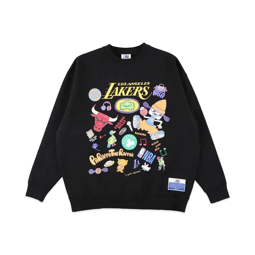 WIND AND SEA x NBA CHAMPIONS x PARAPPA THE RAPPER Sweat "Black"