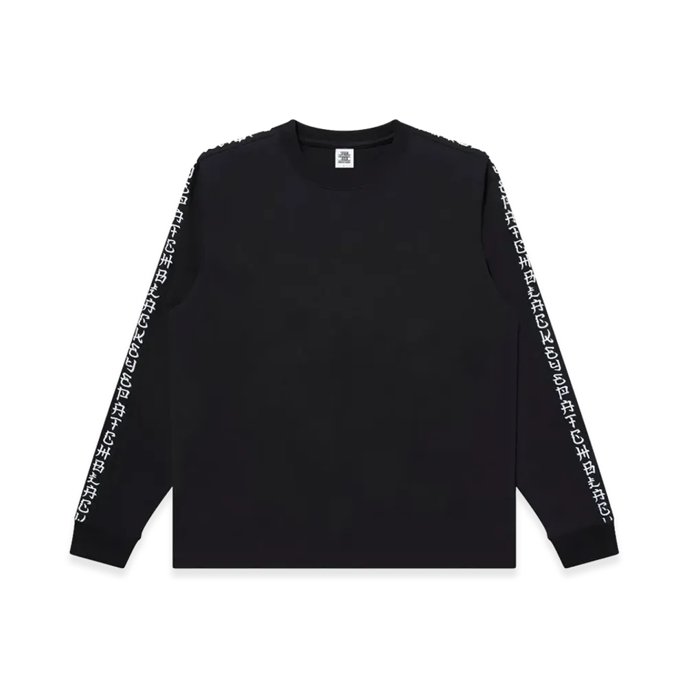 BlackEyePatch Kanji Sleeves Embroidered L/S Tee "Black/White"