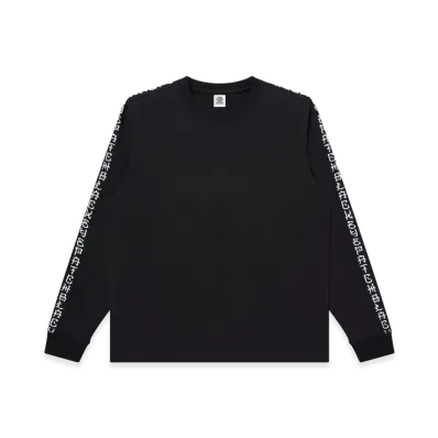 BlackEyePatch Kanji Sleeves Embroidered L/S Tee "Black/White"