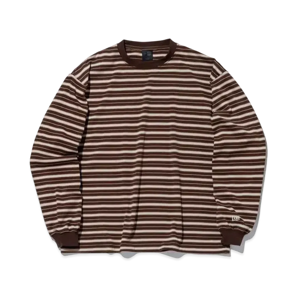 NEW ERA BLACK LABEL FW23 Long Sleeve Oversized Border T-shirt "Walnut"