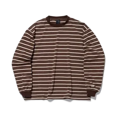 NEW ERA BLACK LABEL FW23 Long Sleeve Oversized Border T-shirt "Walnut"