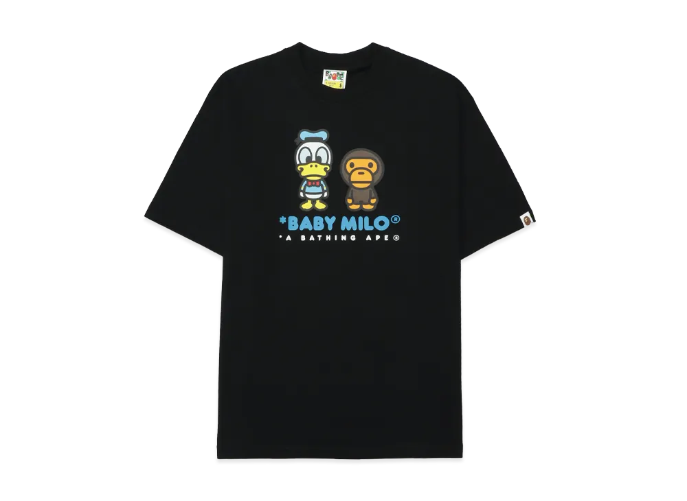 A BATHING APE x Disney Donald Duck Baby Milo Relaxed Fit Tee "Black"
