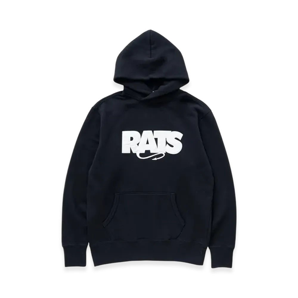 RATS Box Logo Hoodie "Black"