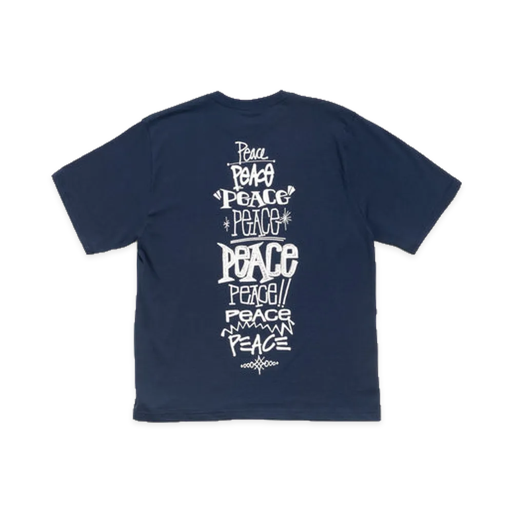 Stussy Peace Increased Tee "Navy"