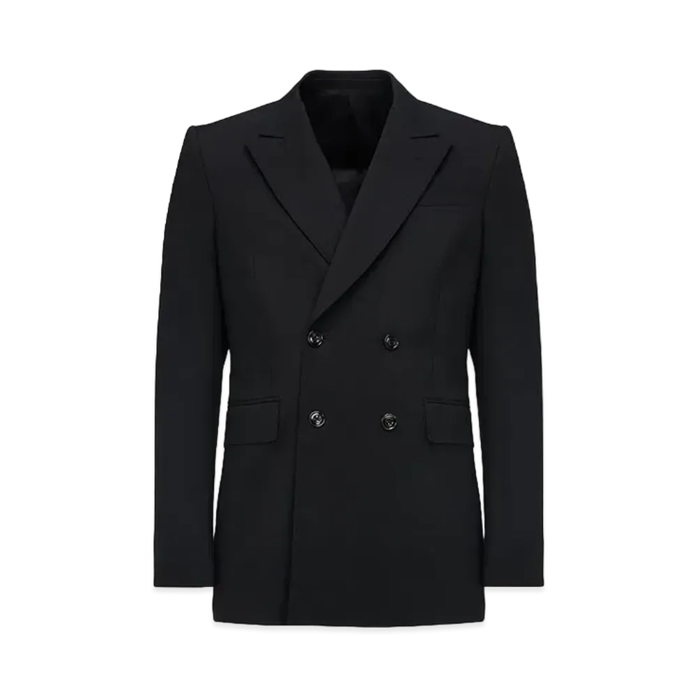 Alexander McQUEEN Neat Shoulder Double Breasted Jacket "Black"