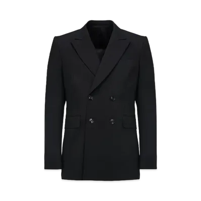 Alexander McQUEEN Neat Shoulder Double Breasted Jacket "Black"
