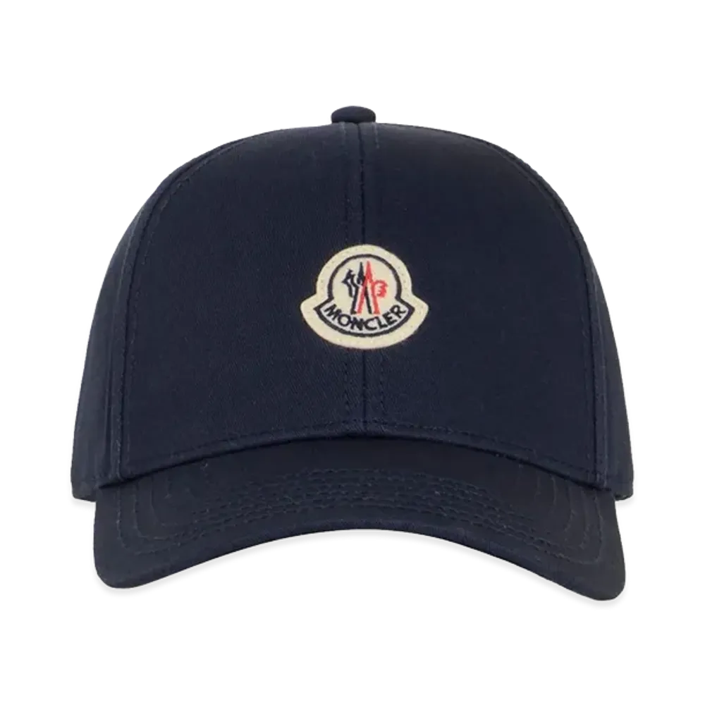 MONCLER Cotton Baseball Cap "Midnight Blue"