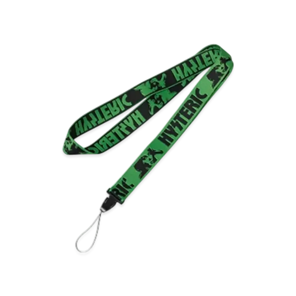 HYSTERIC GLAMOUR Fes Logo Neck Strap "Green"