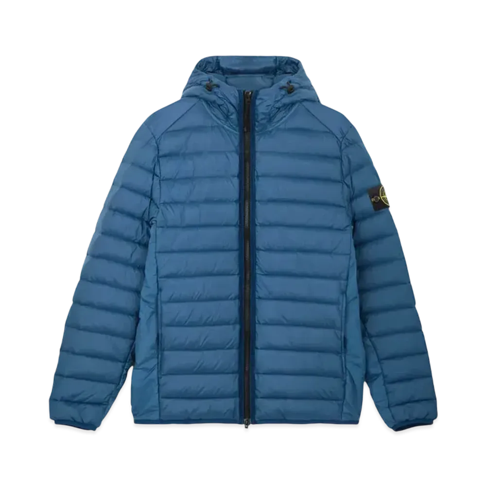 Stone Island 40324 Loom Woven Chambers Recycled Nylon Down-TC "Avio Blue"