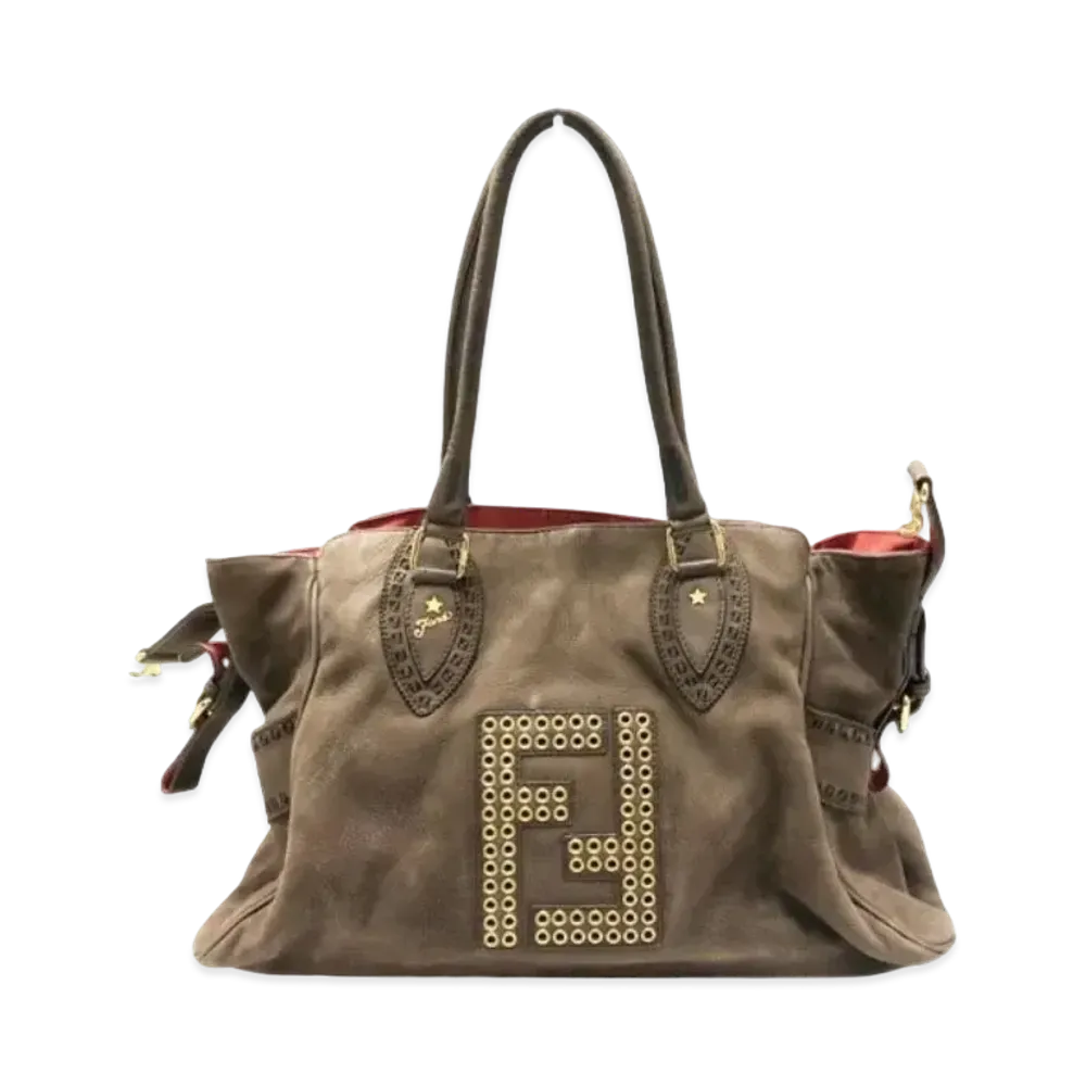 FENDI Etonico Tote Bag "Dark Brown"