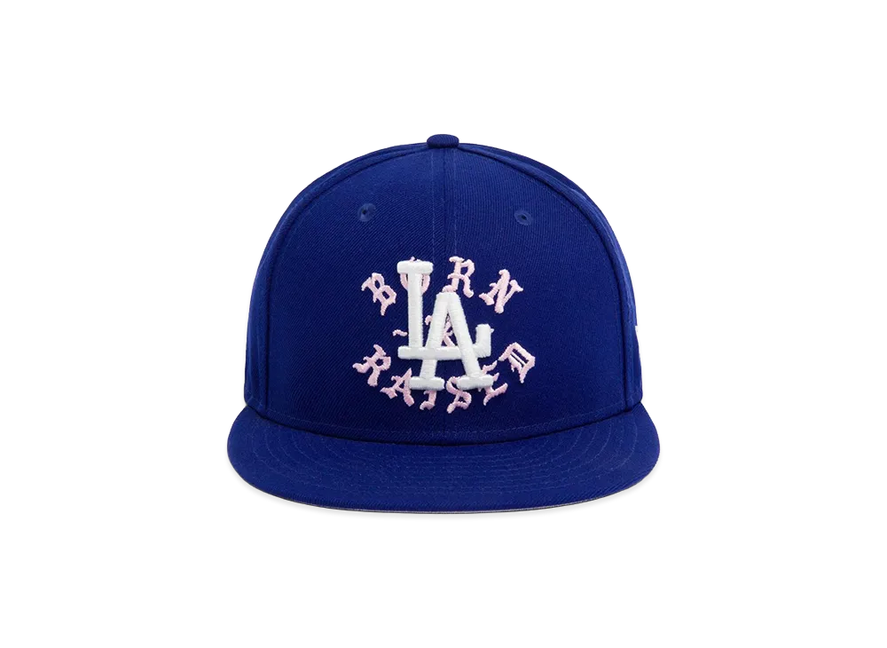 BORN X RAISED x NEW ERA x Nike SB Dodgers Rocker Hat "Blue/Pink"