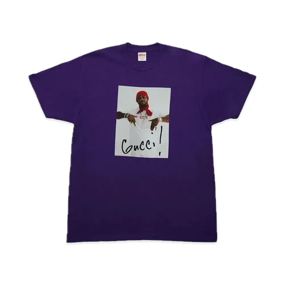 シュプリーム グッチ メイン Tシャツ "パープル"