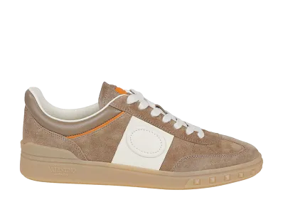 Valentino Garavani Upvillage Split And Nappa Leather Sneakers "Dark"