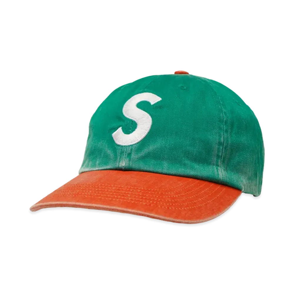 Supreme Pigment Coated 2-Tone S Logo 6-Panel "Green"