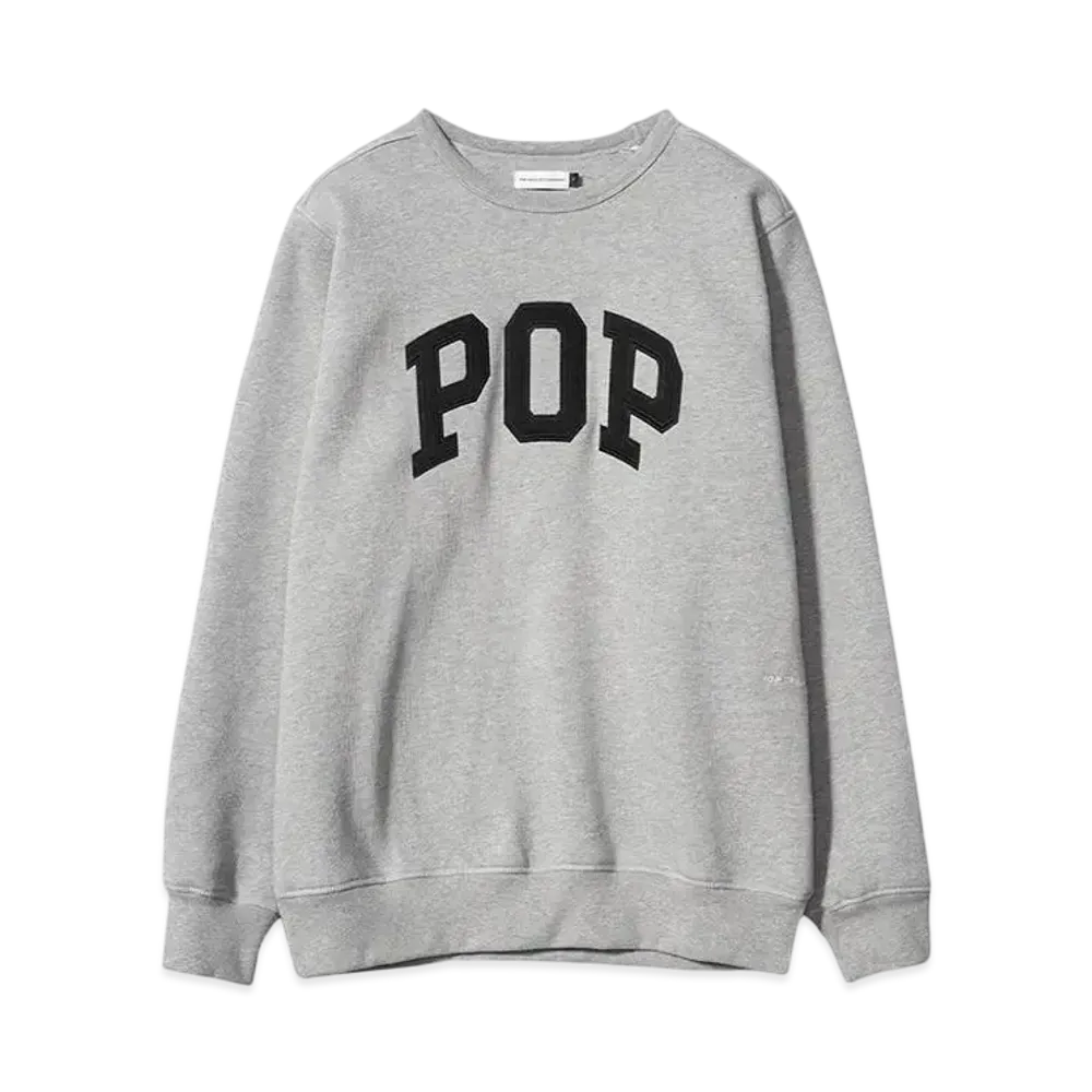 POP TRADING COMPANY arch crewneck sweat"GREY"