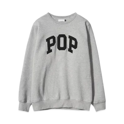 POP TRADING COMPANY arch crewneck sweat"GREY"