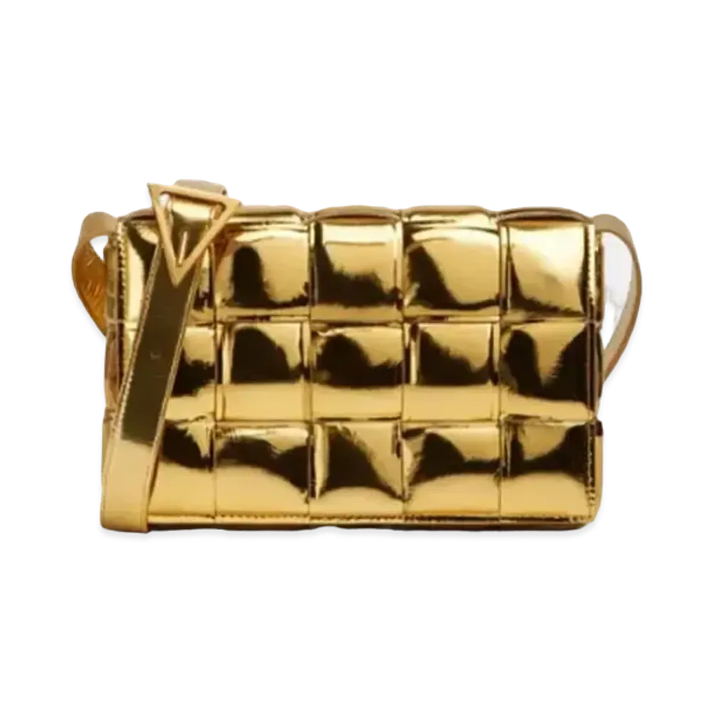 Bottega Veneta Cassette Crossbody Bag "Gold"