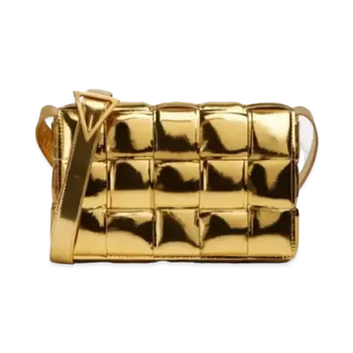 Bottega Veneta Cassette Crossbody Bag "Gold"