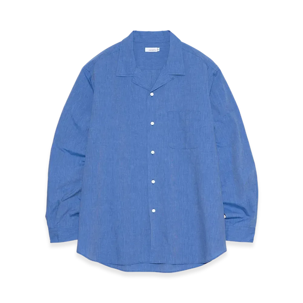 nanamica Open Collar End On End Shirt "Blue"
