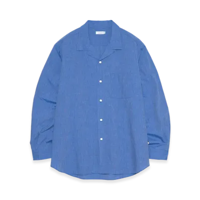 nanamica Open Collar End On End Shirt "Blue"