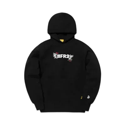 FR2 Embroidery Angel Rose Hoodie "Black"