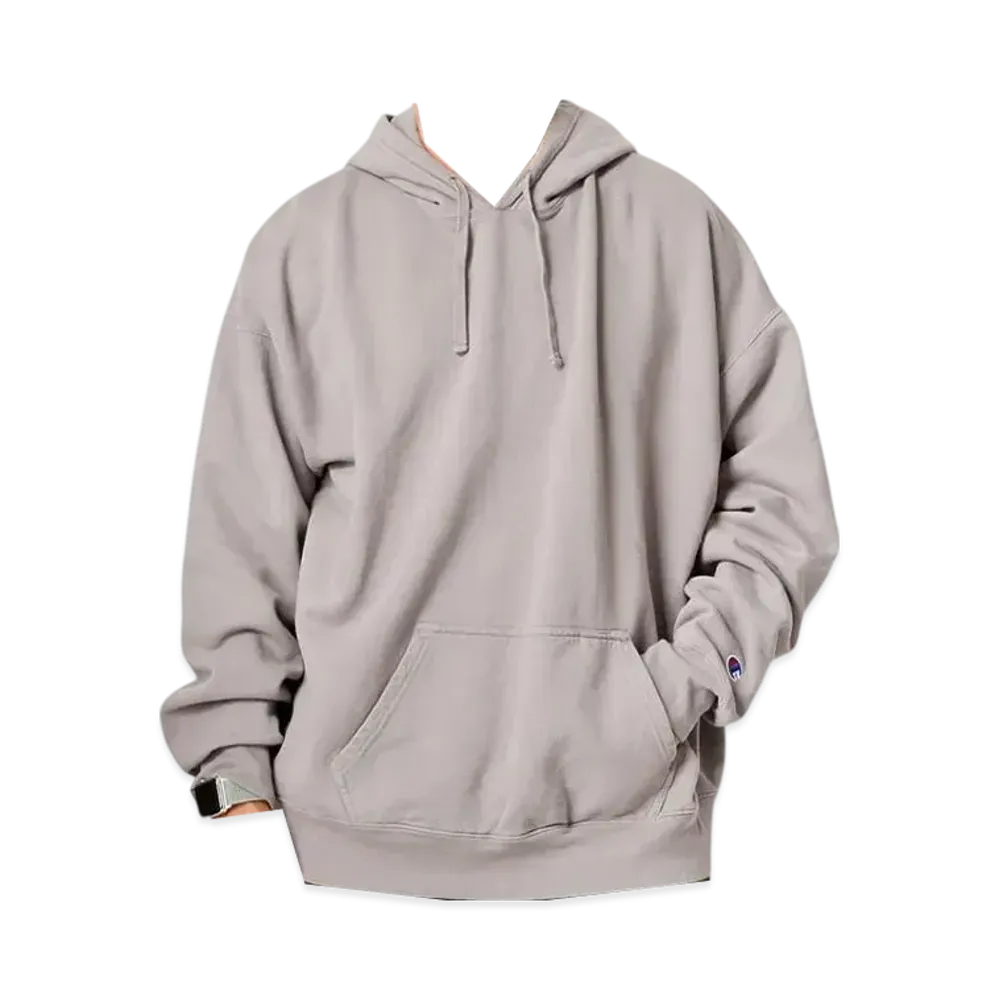 Champion 10oz Garment Dyed Hood Sweatshirt "Concrete"
