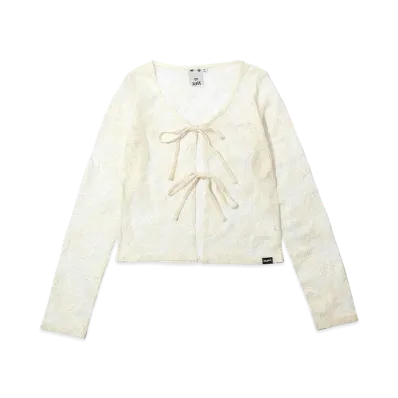 X-Girl Butterfly Lace Cardigan "White"