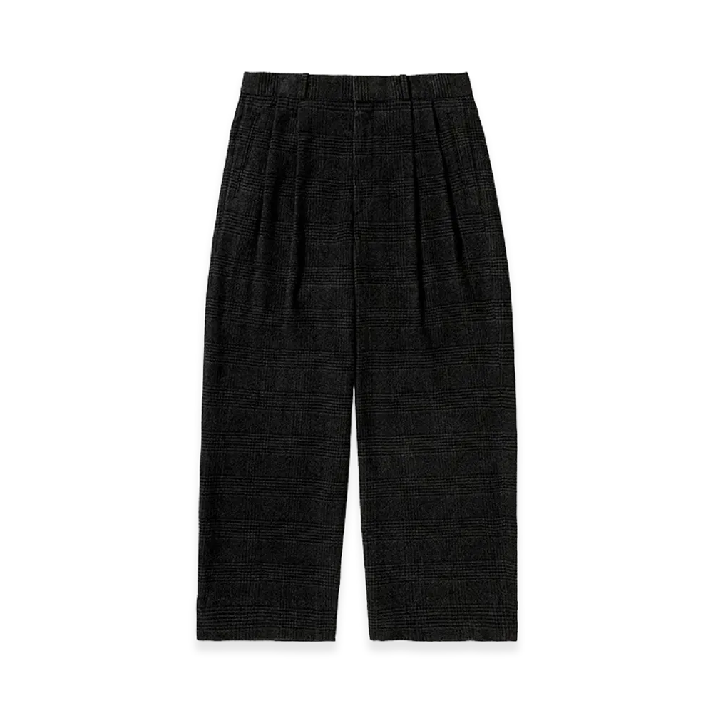 A.PRESSE Washed Cashmere Silk Pants "Charcoal"