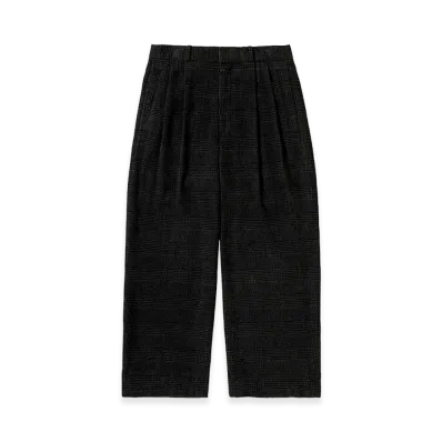 A.PRESSE Washed Cashmere Silk Pants "Charcoal"