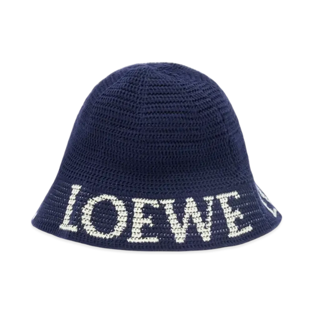 LOEWE Bucket Hat "Deep Navy"