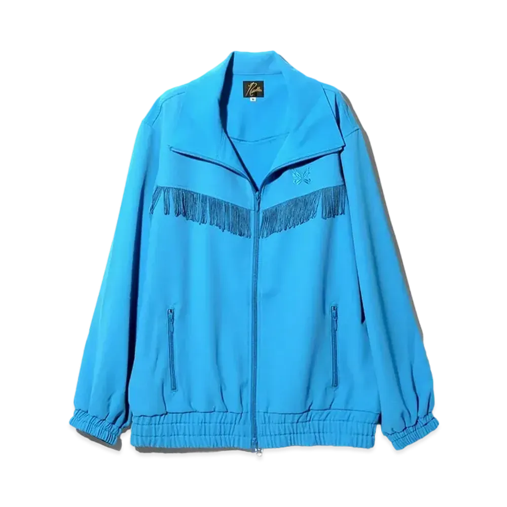Needles Fringe Track Jacket - Poly Kersey "Blue"