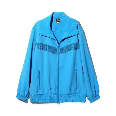 Needles Fringe Track Jacket - Poly Kersey "Blue"