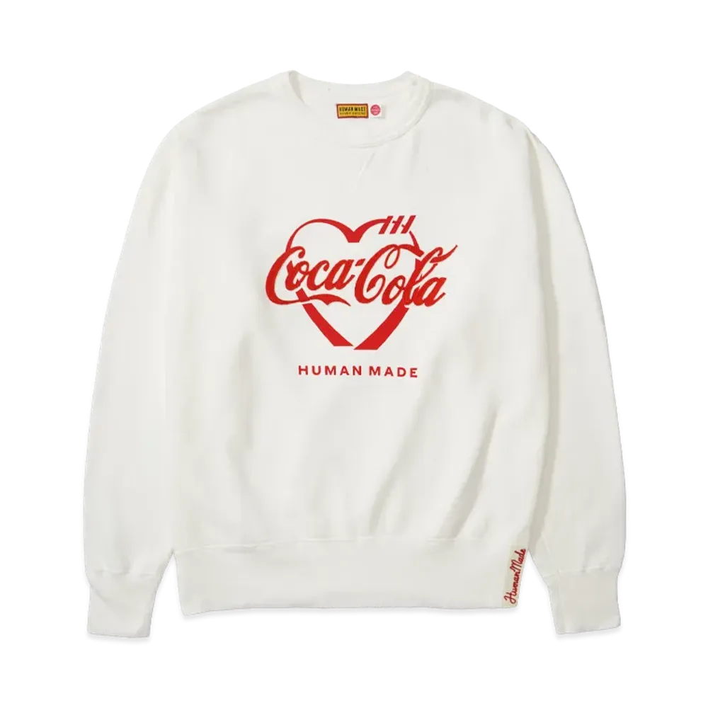 HUMAN MADE x Coca-Cola Tsuriami Sweatshirt "White"