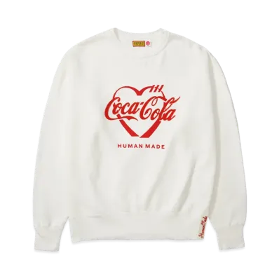 HUMAN MADE x Coca-Cola Tsuriami Sweatshirt "White"