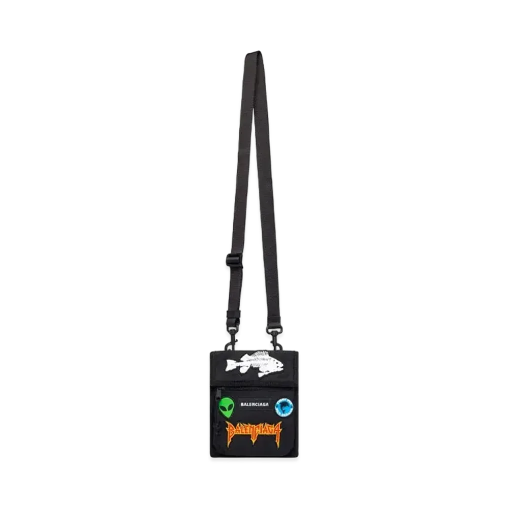 BALENCIAGA Explorer Pouch With Strap "Black"